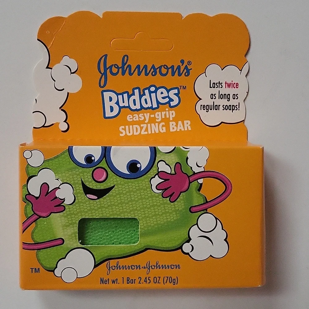 Johnson's Buddies Easy Grip Sudzing Soap 2.45 Ounce Bar